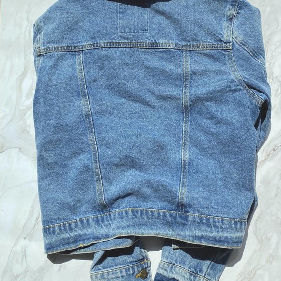 Bagatelle Women's Blue Long Sleeve Front Buttons Denim Jeans Jacket - Picture 3 of 3